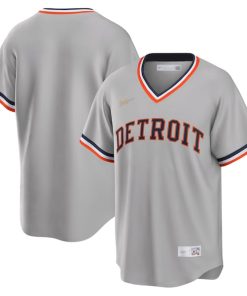 Detroit Tigers Nike Road Cooperstown Collection Team Jersey - Gray