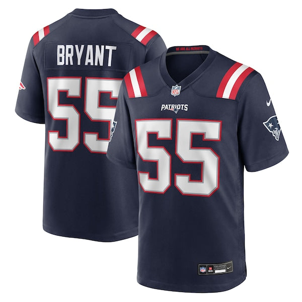 Marcus Bryant New England Patriots Nike Team Game Jersey - Navy
