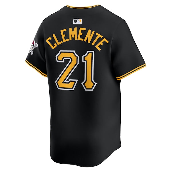 Roberto Clemente Pittsburgh Pirates Nike Alternate Limited Jersey?ยจC Black - Image 3