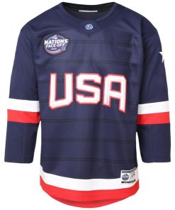 Alternative view of USA Youth 2025 4 Nations Face-Off Premier Jersey - Navy