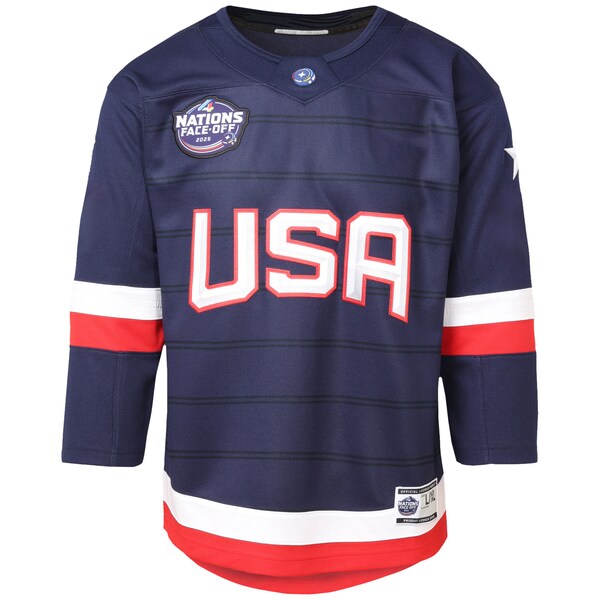USA Youth 2025 4 Nations Face-Off Premier Jersey - Navy - Image 2