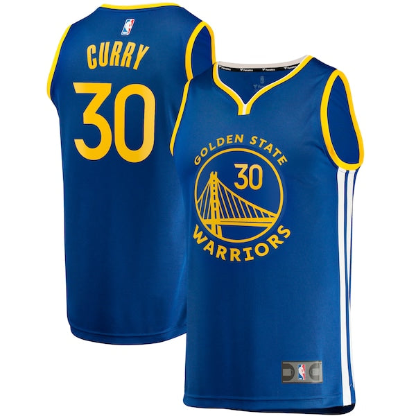 Stephen Curry Golden State Warriors Fast Break Replica Jersey - Icon Edition - Royal