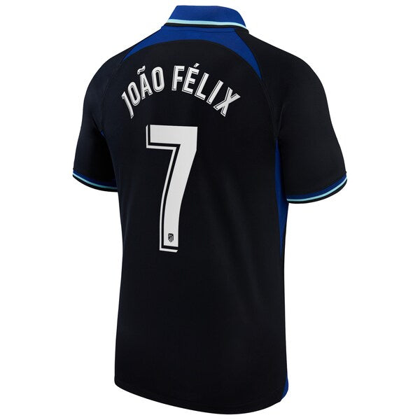 Jo?o F¨¦lix Atletico de Madrid Nike 2022/23 Away Breathe Stadium Replica Player Jersey - Black - Image 3