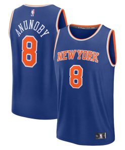 OG Anunoby New York Knicks  Youth Fast Break Replica Player Jersey - Blue - Icon Edition