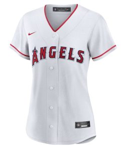 Alternative view of Los Angeles Angels Nike Women's Home Blank Replica Jersey - White