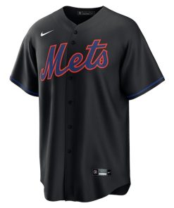 Alternative view of Brandon Nimmo New York Mets Nike Alternate Replica Jersey - Black