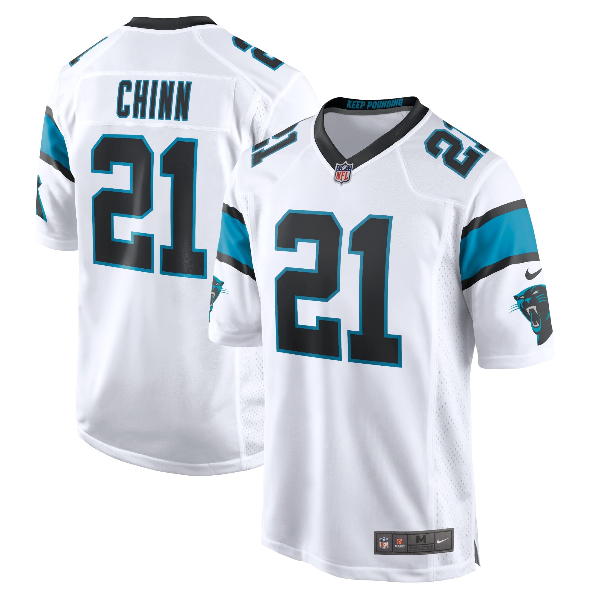 Jeremy Chinn Carolina Panthers Nike Game Jersey - Black/Blue/White - Image 6