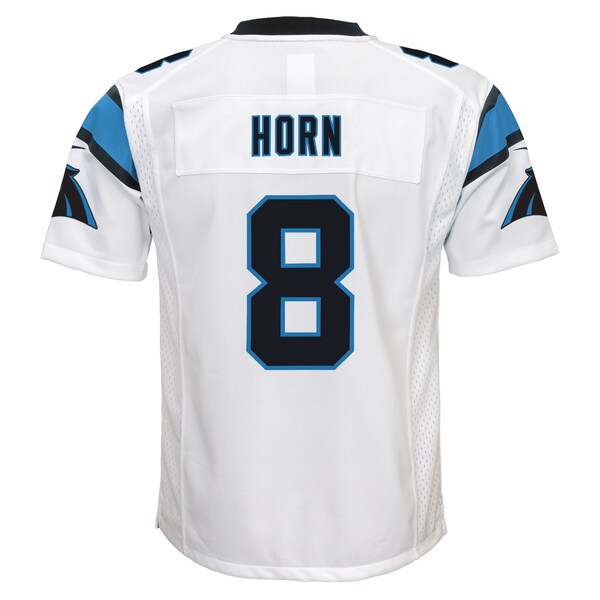 Jaycee Horn Carolina Panthers Nike Youth Game Jersey - White/Blue - Image 4