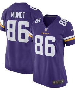 Johnny Mundt Minnesota Vikings Nike Women's Game Player Jersey - Purple