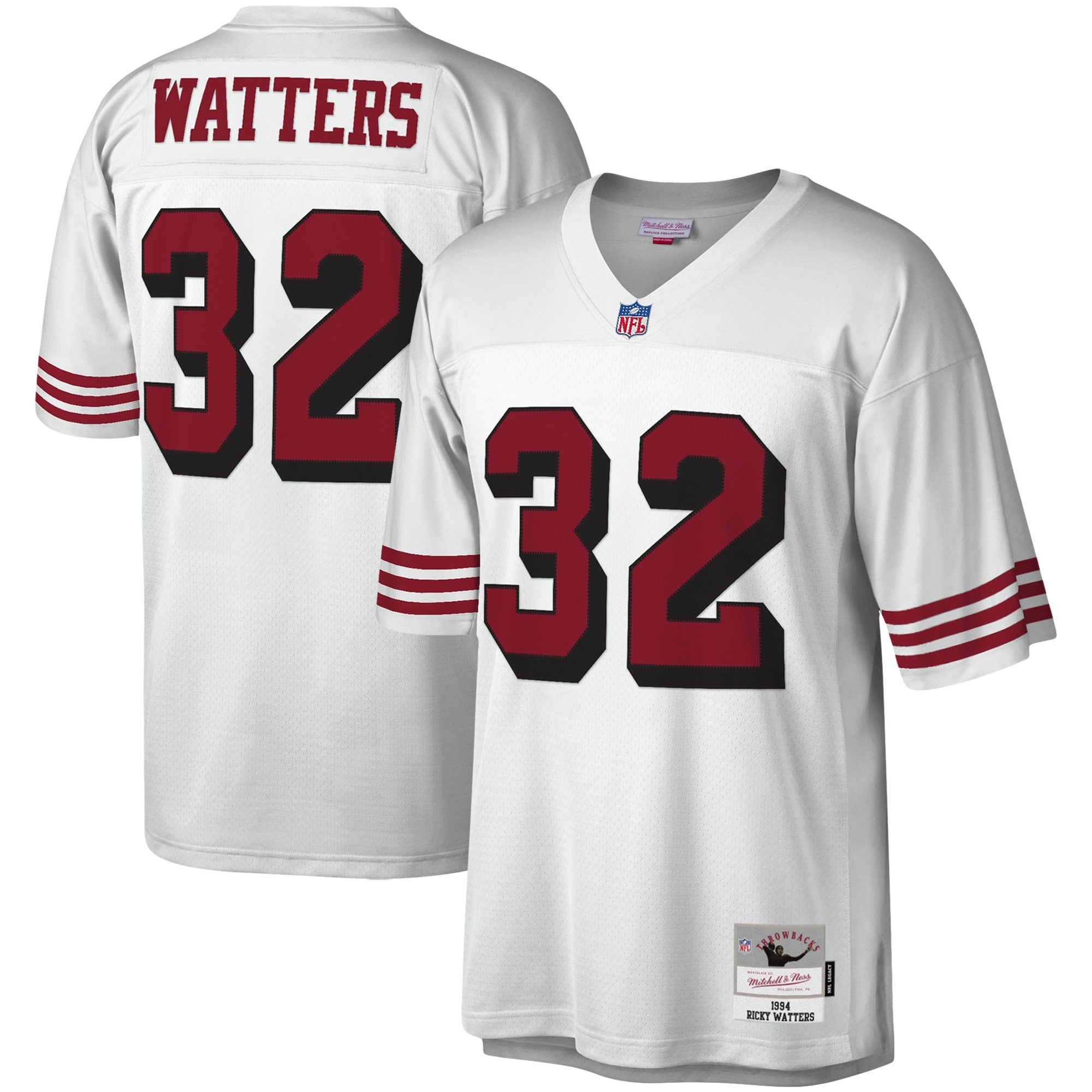Ricky Watters San Francisco 49ers Legacy Replica Jersey - Scarlet/White - Image 5