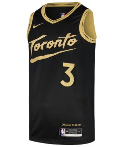 Alternative view of OG Anunoby Toronto Raptors Nike Swingman Player Jersey - City Edition - Black