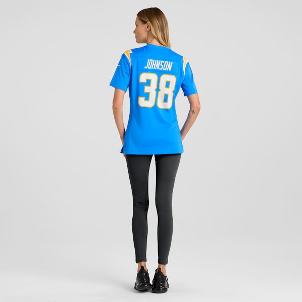 Emany Johnson Los Angeles Chargers Nike Women's Team Game Jersey - Powder Blue - Image 6