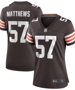 Clay Matthews Cleveland Browns Nike Women's Game Retired Player Jersey - Brown