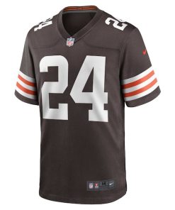 Alternative view of Nick Chubb Cleveland Browns Nike Game Jersey - Brown