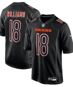 Caleb Williams Chicago Bears Nike Fashion Jersey - Carbon Black/White