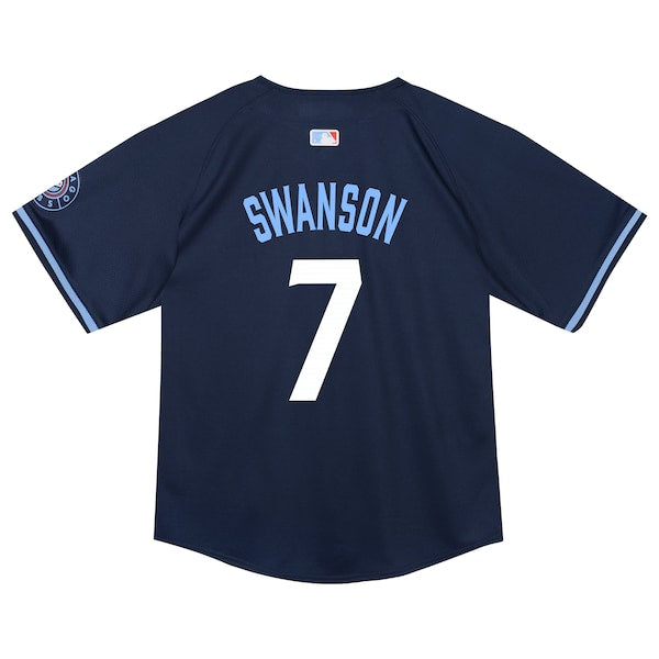 Dansby Swanson Chicago Cubs Nike Toddler City Connect Limited Player Jersey - Navy - Image 3