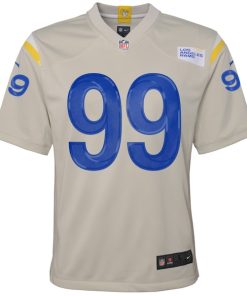 Alternative view of Aaron Donald Los Angeles Rams Nike Youth Game Jersey - Cream