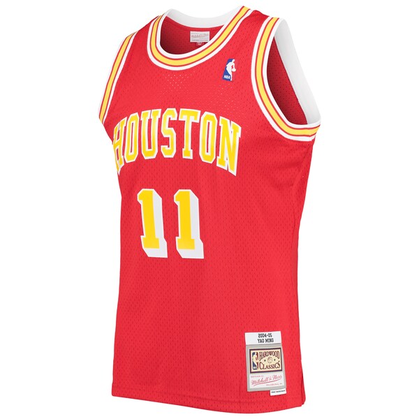 Yao Ming Houston Rockets 2004/05 Hardwood Classics Swingman Jersey - Red - Image 2