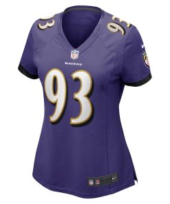 Alternative view of Bravvion Roy Baltimore Ravens Nike Women's  Game Jersey -  Purple