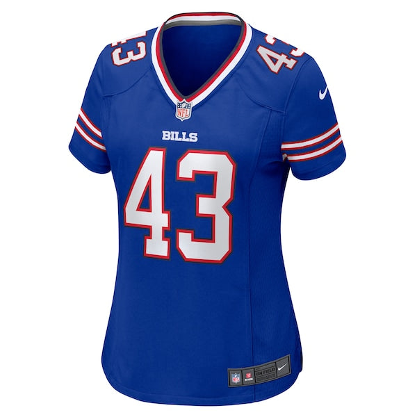 Terrel Bernard Buffalo Bills Nike Women's Game Player Jersey - Royal - Image 3