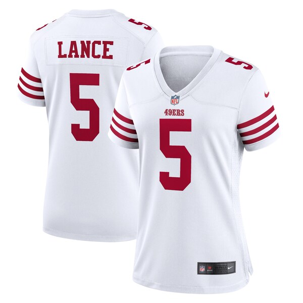Trey Lance San Francisco 49ers Nike Women's Player Jersey - White/Scarlet - Image 5
