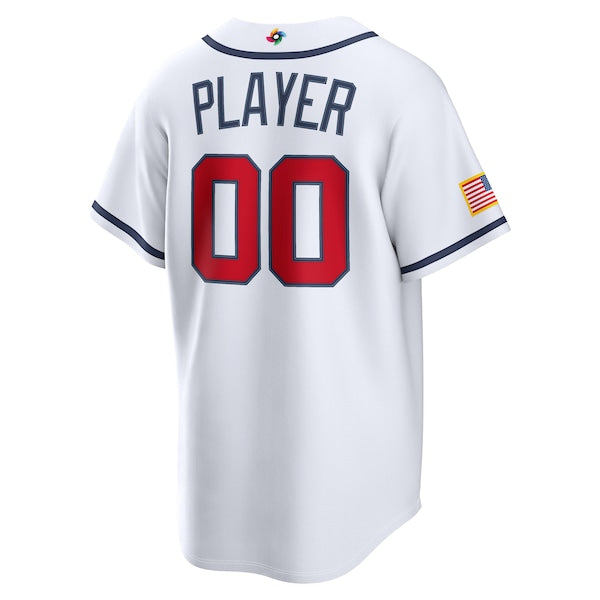 USA Baseball Nike 2026 World Baseball Classic Home Pick-A-Player Jersey - White - Image 3