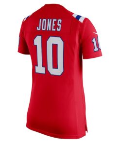 Alternative view of Mac Jones New England Patriots Nike Women's Game Alternate Jersey - Red