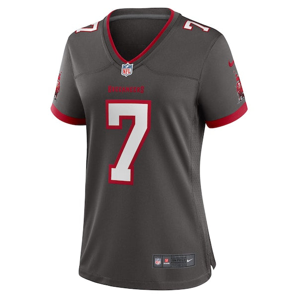 Bucky Irving Tampa Bay Buccaneers Nike Women's Alternate Game Jersey - Pewter/Red/White - Image 3