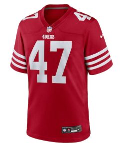 Alternative view of Bryce Huff San Francisco 49ers Nike Team Game Jersey -  Scarlet