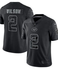 Zach Wilson New York Jets Nike RFLCTV Limited Jersey - Black