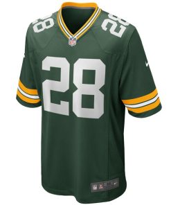 Alternative view of AJ Dillon Green Bay Packers Nike Game Player Jersey - Green