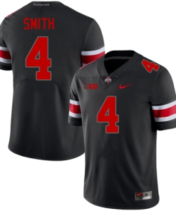 Alternative view of Jeremiah Smith Ohio State Buckeyes #4 Limited Jersey - Black