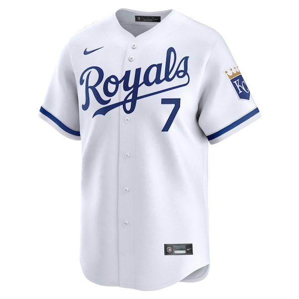 Bobby Witt Jr. Kansas City Royals Nike Youth Home Limited Player Jersey - White - Image 2