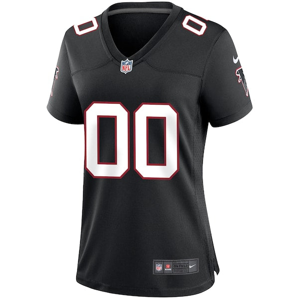 Atlanta Falcons Nike Women's Throwback Custom Game Jersey - Black - Image 2