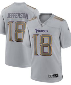 Justin Jefferson Minnesota Vikings Nike Atmosphere Fashion Game Jersey - Gray