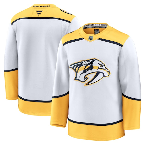 Nashville Predators Away Premium Jersey - White/Yellow - Image 2