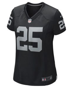 Alternative view of Fred Biletnikoff Las Vegas Raiders Nike Women's Game Retired Player Jersey - Black