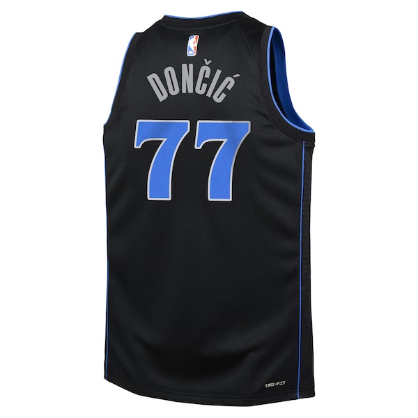 Luka Don?i? Dallas Mavericks Nike Youth Swingman Replica Jersey - City Edition - Black - Image 3