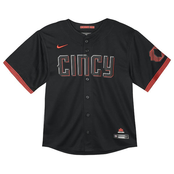 Cincinnati Reds Nike Toddler City Connect Limited Jersey - Black - Image 3