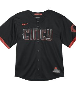 Alternative view of Cincinnati Reds Nike Toddler City Connect Limited Jersey - Black