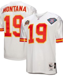 Joe Montana Kansas City Chiefs 1994  Authentic Throwback Retired Player Jersey - White