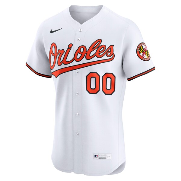 Baltimore Orioles Nike Home Elite Custom Jersey - White - Image 2