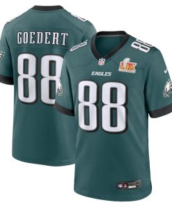 Dallas Goedert Philadelphia Eagles Nike Super Bowl LIX Game Player Jersey - Midnight Green