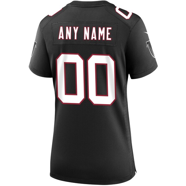 Atlanta Falcons Nike Women's Throwback Custom Game Jersey - Black - Image 3
