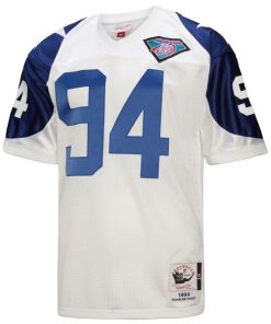 Alternative view of Charles Haley Dallas Cowboys 1994  Authentic Throwback Retired Player Jersey - White