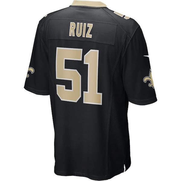 Cesar Ruiz New Orleans Saints Nike Player Game Jersey - Black - Image 3