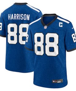 Alternative view of Marvin Harrison Indianapolis Colts Nike Indiana Nights Alternate Game Jersey - Royal/Royal/White
