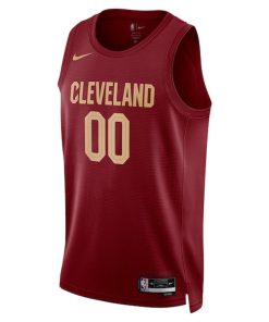 Alternative view of Cleveland Cavaliers Nike Unisex Swingman Custom Jersey Burgundy - Icon Edition