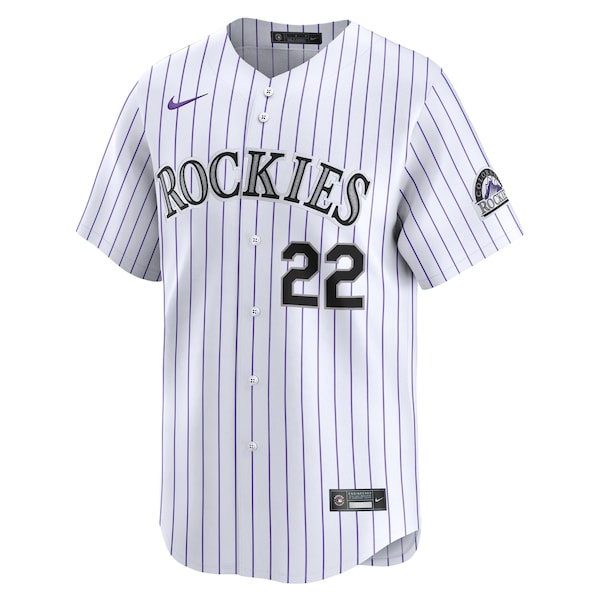 Nolan Jones Colorado Rockies Nike Home Limited Player Jersey - White - Image 2