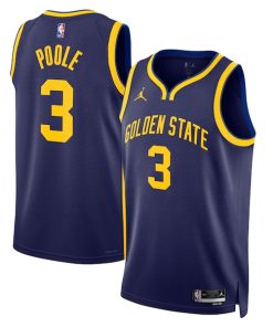 Jordan Poole Golden State Warriors Jordan Brand Unisex Swingman Jersey - Statement Edition - Navy
